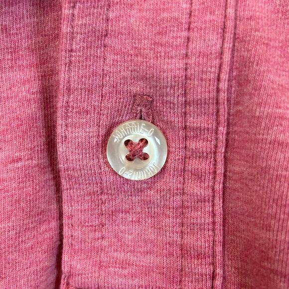 Johnnie O Mens Pink Polo Collared Shirt Short Sleeve Men’s Size Large - Picture 5 of 7